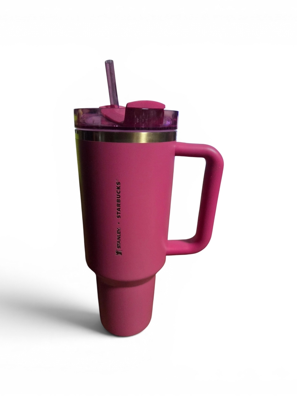 Stanley x Starbucks 40oz Quencher tumbler in the limited edition Winter Pink